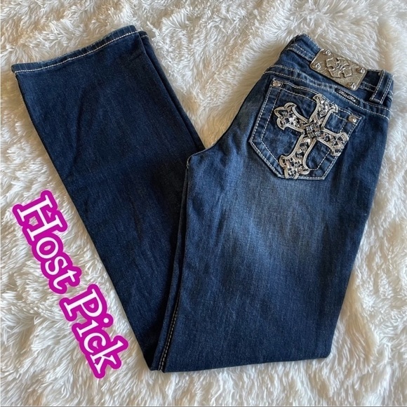 ✅5X Host Pick✅ Miss Me Embellished Mid Rise Easy Boot, 27x33 - Picture 1 of 12